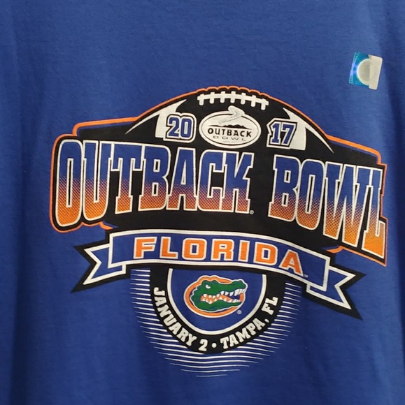 Florida Gators 2017 Outback Bowl Champions Blue T-shirt. Mens’s Size medium. - Picture 2 of 4